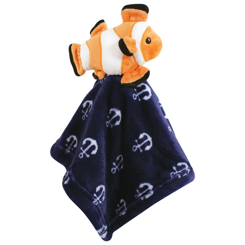 Hudson Baby Infant Boy Plush Blanket with Security Blanket, Clownfish, One Size, 4 of 6