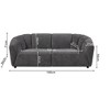 Liyasi Living room sofa set with luxury Polyester Polyester , 3 seater - 3 of 4