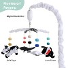 The Peanutshell Montessori Neutral Musical Crib Mobile for Baby Boys and Girls, Black and White - 2 of 4
