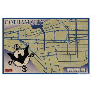 Trends International DC Comics TV Batman Beyond - Map Framed Wall Poster Prints - 1 of 4