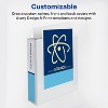 Avery Durable View 3 Ring Binders, 2 Inch Slant Rings, 2 White Binders (46041) - 3 of 4