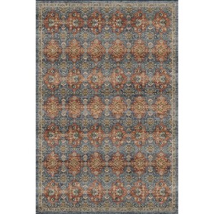 Fulvari 8X10 Area Rugs Machine Washable Rugs for Living Room,Vintage Boho Rugs for Bedroom Dining Room,Non Slip Indoor Soft Carpet,Blue - 1 of 4