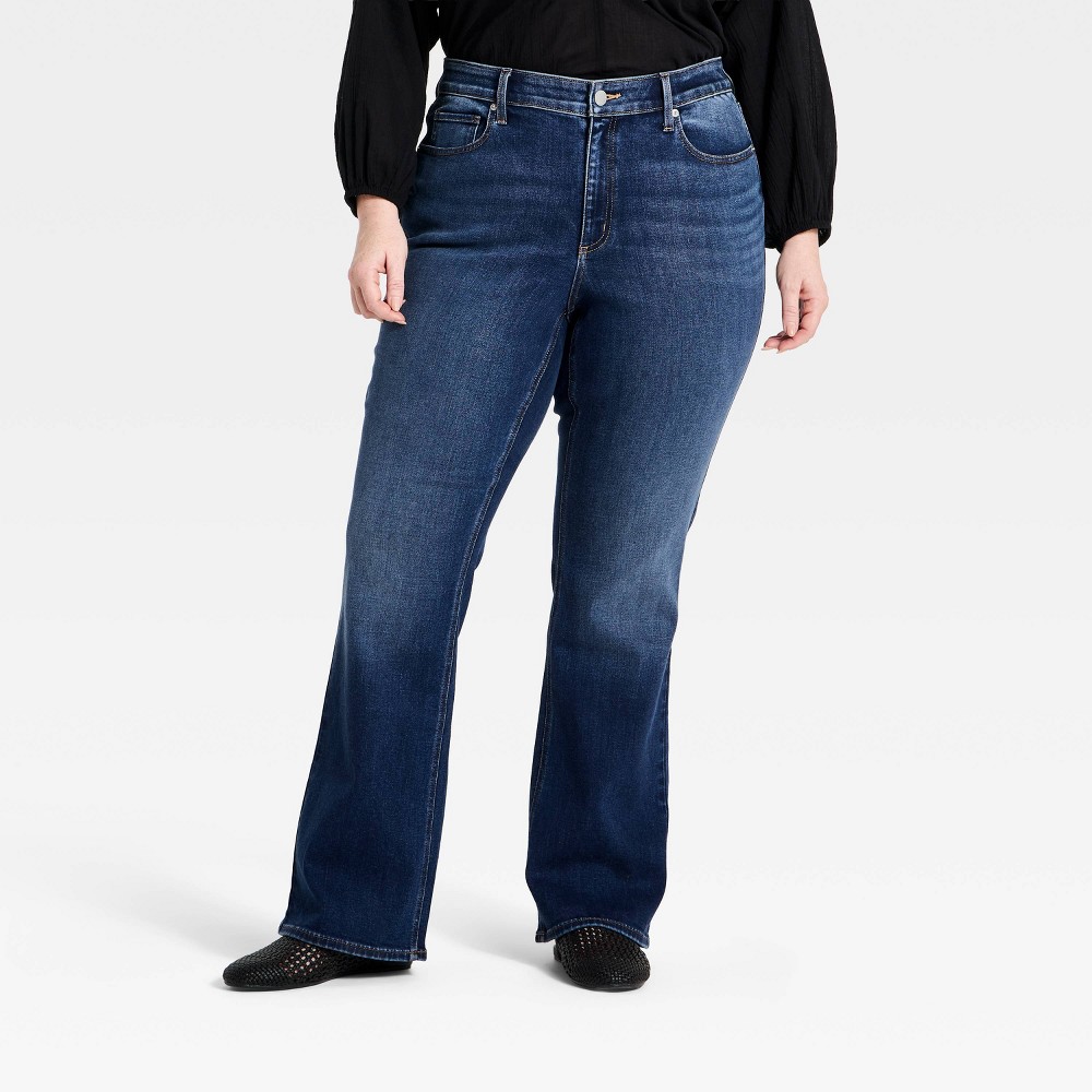 Women's High-Rise Bootcut Jeans - Universal Thread™ Dark Wash 22