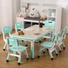 Height Adjustable Kids Table and 6 Chair Set for Ages 2-10, Supports Up to 300 Lbs, Children Multi-Activity Table, for Classrooms, Daycares, Homes - 2 of 4
