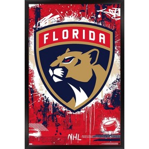Trends International NHL Florida Panthers - Maximalist Logo 23 Framed Wall Poster Prints - 1 of 4