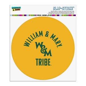 College of William & Mary Tribe Automotive Car Window Locker Circle Bumper Sticker - 1 of 4
