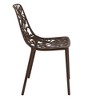 LeisureMod Devon Modern Aluminum Outdoor Stackable Dining Chair Set of 4 - 4 of 4