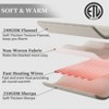 Heated Electric Throw Blanket, Soft Flannel Thicken Heated Blankets for Couch, 5 Heat Settings, 4 Hours Auto Shut Off, Pink, 50"x 60" - 4 of 4