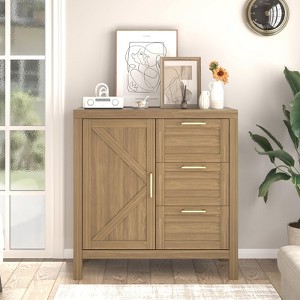 Buffet Cabinet Sideboard with Storage, Accent Storage Cabinet,Modern Buffet Cabinet with Storage - 1 of 4