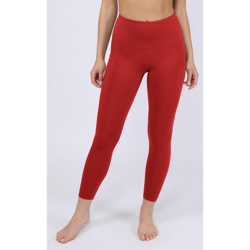 Yogalicious Womens Lux Ultra Soft High Waist Squat Proof Ankle Legging -  Windsor Wine - Large : Target