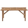 vidaXL Garden Bench Light Blue Cushion Bamboo, Polyester 46.5 in - 3 of 4