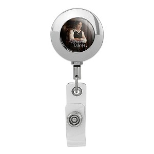 The Vampire Diaries Damon Metal Chrome Badge ID Card Holder Clip - 1 of 3