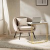 Pipishell C-Shaped End Table, 27 inches High, Side Table for Couch, Slides Under for Living Room Convenience - 4 of 4