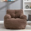 KTMBDW Large Bean Bag Chair with Filling, 40 inch Memory Foam Bean Bag Chairs, Ultra Soft Fabric for Living Room, Bedroom - 2 of 4