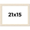 PosterPalooza | 21x15 Wide Barnwood Picture Frame, UV Acrylic, 6 Finishes - Grey, Brown, White, and Black - 2 of 4
