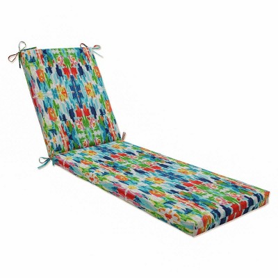 Outdoor/Indoor Chaise Lounge Cushion Abstract Reflections Blue - Pillow Perfect