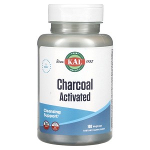 KAL Charcoal Activated, 100 VegCaps (250 mg per VegCap) - 1 of 2