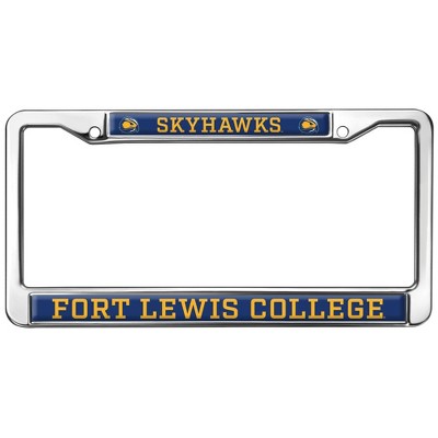 Fort Lewis College Mascot Full Size Standard License Plate Metal Frame