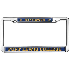 Fort Lewis College Mascot Full Size Standard License Plate Metal Frame - 1 of 4