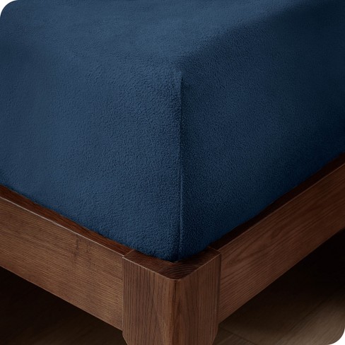 Microfiber Fitted Sheet Bare Home Color: Midnight Blue, Size: Twin