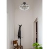Elegant Lighting Savannah 14 inch flush mount in black - 2 of 4