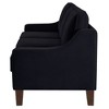 Modern Loveseat sofa for Living Room, Upholstered Velvet Small Couch with Wooden Legs for Livingroom Bedroom - 4 of 4