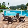 WestinTrends 5-Piece Modern Adirondack Outdoor Rocking Chair with Side Table Set - 2 of 2