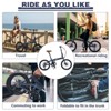 Aukfa 20"Adult Folding Bike - Lightweight Aluminum Frame, 7-Speed and Dual Disc Brakes, Compact Urban Commuter Bike, Unisex - 4 of 4