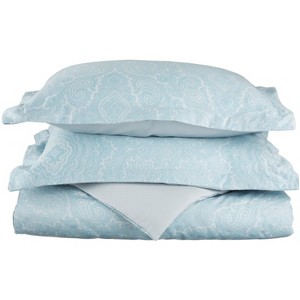 Vintage Bohemian Floral 600 Thread Count Paisley Cotton Blend Duvet Cover Set by Blue Nile Mills - 1 of 1