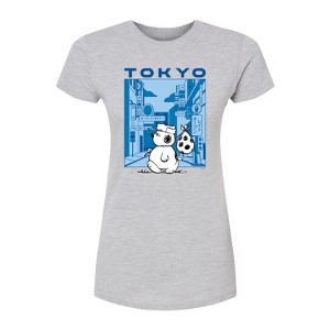 Women's - Peanuts - Olaf Tokyo Street Fitted Graphic T-Shirt - 1 of 4