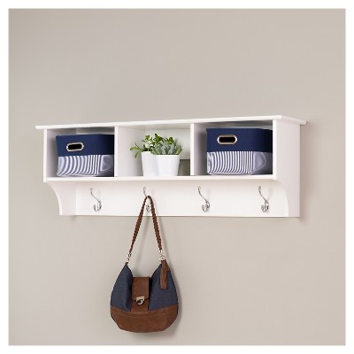 48 Wide Hanging Entryway Shelf White - Prepac : Target