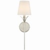 Crystorama Lighting Broche 1 - Light Sconce in  Antique Silver - 2 of 4
