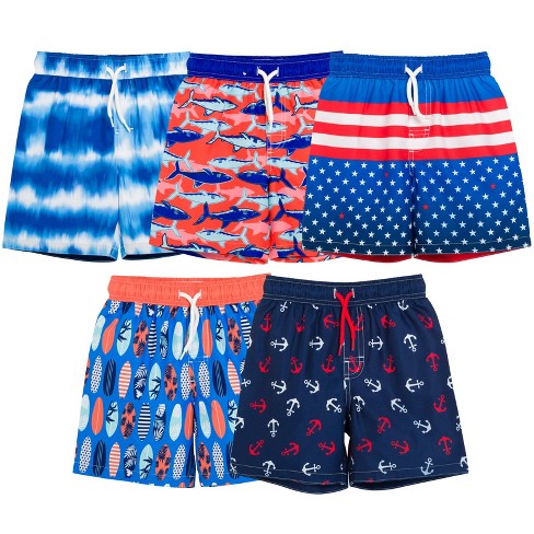  Cute Dinosaur Blue Boys Swim Trunks Baby Kids Swimwear Swim  Beach Shorts Board Shorts Beach Vacation,2T : Clothing, Shoes & Jewelry