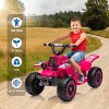 Jojoka 6V Kids Ride On ATV Quad Car, Electric 4-Wheeler w/1.76MPH Speed, Music, LED Lights, Push-Button Start, for Ages 3+ - 2 of 4