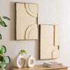 Modern Geometry 15.75" x 23.6" Framed Dimensional Wall Art - WLA9001 - Beige - Safavieh - 2 of 4