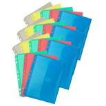 School Smart Mesh Zippered Binder Pockets, 10 X 7-1/2 Inches, Assorted  Colors, Pack Of 12 : Target