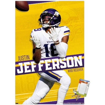 Justin Jefferson Minnesota Vikings Fanatics Authentic 10.5 x 13  Sublimated Player Plaque