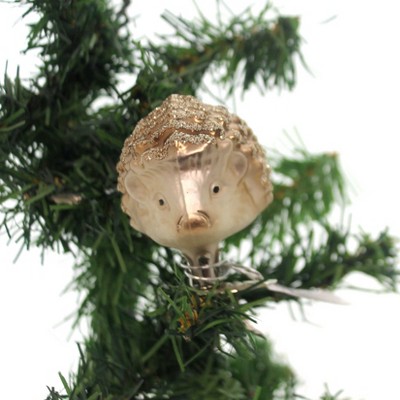 Inge Glas 2.5" Hedgehog Clip On Made Germany  -  Tree Ornaments