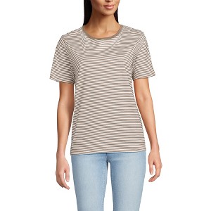 Lands' End Women's Relaxed Supima Cotton T-Shirt - 1 of 3