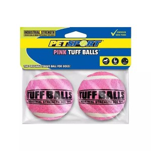 Petsport Tuff Ball Dog Toy Pink - 2 count - 1 of 3