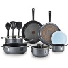T-fal 12 pc Nonstick Cookware Set, Hard Anodized - 3 of 4
