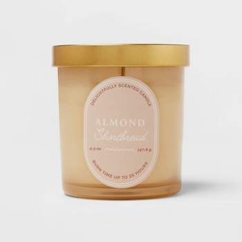 4.5oz Lidded Glass Candle Almond Shortbread - Threshold™