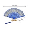 Unique Bargains Butterfly with Tassel Folding Fan 1 Pc - 2 of 4