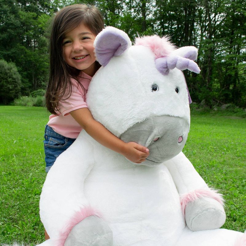 Melissa &#38; Doug Jumbo Gentle Unicorn Stuffed Animal, 3 of 11