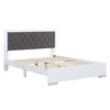 Queen Size Upholstered Bed With LED Lights, Modern Platform Bed With Velvet Headboard, Solid Wooden Slats Support, No Box Spring Needed - image 3 of 4