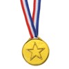 Unique Bargains Plastic Well-crafted Lightweight Embossed Design Award Medals Gold Silver Bronze 12 Pack - image 3 of 4