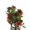 Unique Bargains Tree Artificial 12-Piece Tree Rose Arrangement Plastic 3.54"x3.54"x9.06" 1 Pcs - 4 of 4
