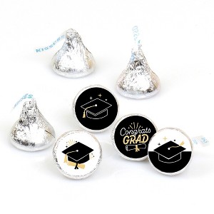 Big Dot of Happiness Hello College Graduation Party Round Candy Sticker Favors - Labels Fits Chocolate Candy (1 Sheet of 108) - 1 of 4