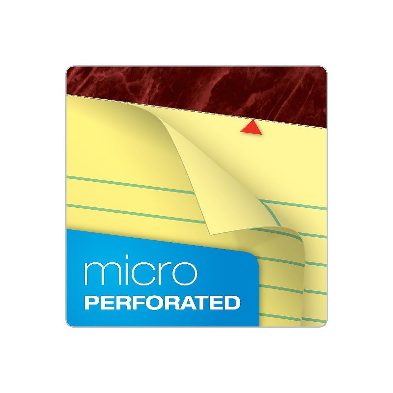 Ampad Gold Fibre Writing Pads Legal/Wide 8 1/2 x 11 3/4 Canary 50 Sheets 4/Pack 20032, 4 of 10