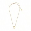 Brass Letters D Necklace for Women Fashionable and Exquisite, Suitable for Daily Wear - 2 of 3